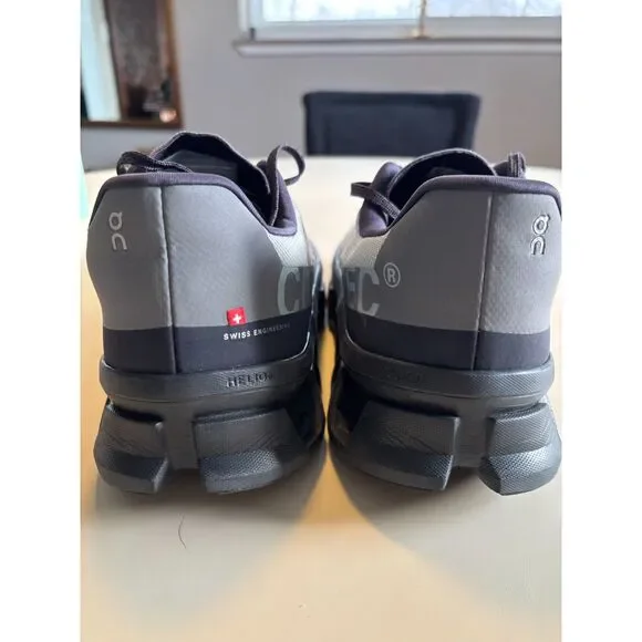 On Cloudmonster Grey Running Shoes Sz 14 - Picture 5 of 9